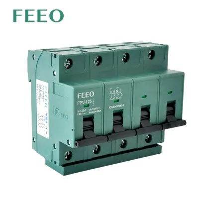 DC MCB 4P 1000VDC 10KA 125A DC सर्किट ब्रेकर